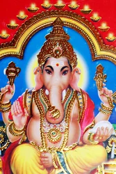 Ganesha o Ganapati: el dios hindú con cabeza de elefante.