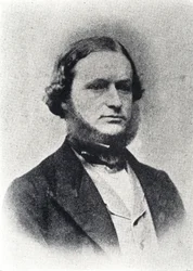 Gustav Kirchhoff, físico alemán, c. 1860s