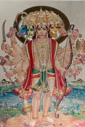 Hanuman, el dios mono en la mitología hindú