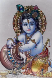 Infante Lord Krishna. Dios hindú
