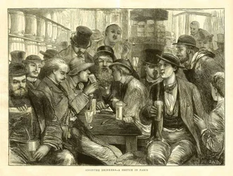 Los bebedores de absenta, París 1872