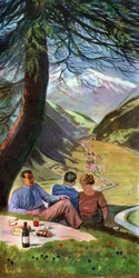 Picnic en Suiza, ca 1930-1940
