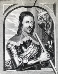 Retrato de Fernando II de Médici (1610-1670) en 1645, Gran Duque de Toscana, grabado