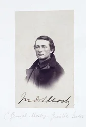 Retrato del general Mosby, líder de la guerrilla confederada, hacia 1863