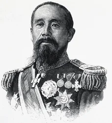 Retrato de Ito Hirobumi (1841-1909), político japonés