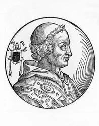 Retrato de Juan V (635-686), 82º Papa de la Iglesia Católica desde 685