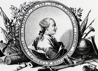 Retrato de Karl Joseph von Firmian (1716-1782), político austriaco, grabado