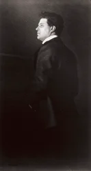 Retrato de Pietro Mascagni, el músico