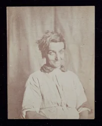 Psiquiatría Retrato de un paciente, Asilo del Condado de Surrey, c. 1852
