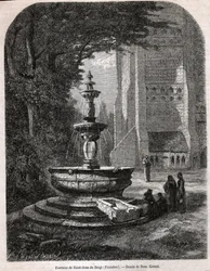San Juan del Dedo, circa 1850 (grabado)