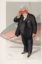 Sir Hiram Maxim, ingeniero e inventor británico nacido en Estados Unidos