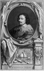 Sir Kenelm Digby, autor inglés, comandante naval y diplomático, c 1645