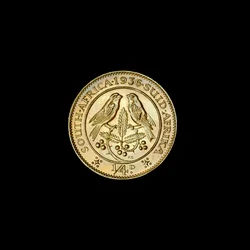 Moneda sudafricana de un cuarto de penique (Farthing) 1936 (foto)