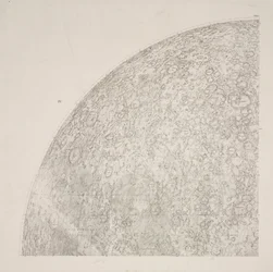 Cuadrante sureste del mapa lunar de Beer & Madler