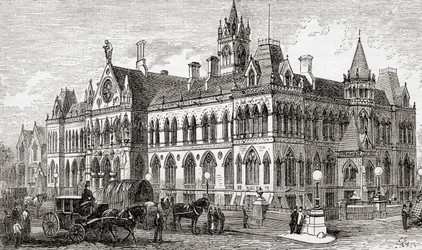Los Tribunales de Asize de Manchester, Manchester, Inglaterra