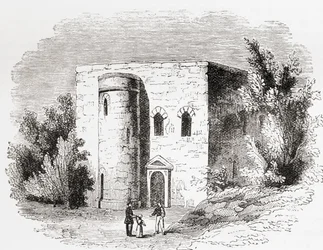El Santuario, Abadía de Westminster, Londres, Inglaterra, visto aquí en el siglo XIX