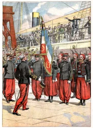 El Tercer Regimiento de Zuavos en Marsella
