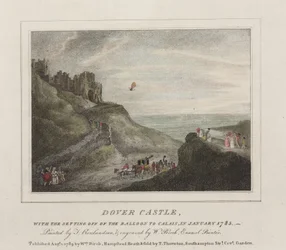 El primer cruce del Canal en globo, 7 de enero de 1785