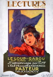 El hombre lobo. 1923 (grabado)