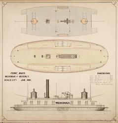 Botes de ferry Wenonah y Beverly