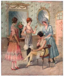 Mujeres en ropa interior, ca. 1910-1920