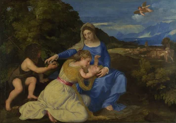 La Virgen y el Niño con el Infante San Juan y una Santa o Donante (