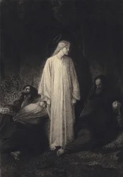 Jesús y los discípulos dormidos