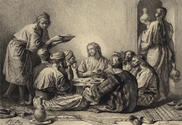 Jesús come con publicanos y pecadores