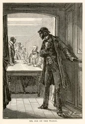 El señor Fix en vigilancia, de La vuelta al mundo en ochenta días de Julio Verne