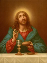 Cristo Bendiciendo el Pan y el Vino