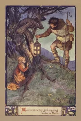 Descubrió a una niña diminuta acurrucada bajo una espina