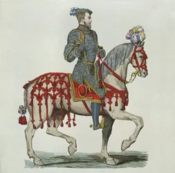 Enrique II como Capitán de la Caballería de la Casa