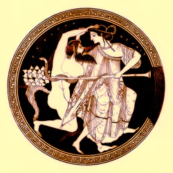 Sátiro y ménade