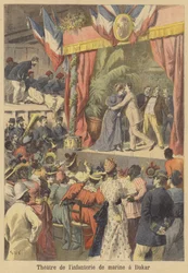 Teatro de los marines franceses en Dakar, Senegal