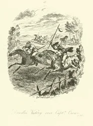 Ilustración para Launcelot Greaves de Tobias Smollett