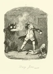 Ilustración para Peregrine Pickle de Tobias Smollett