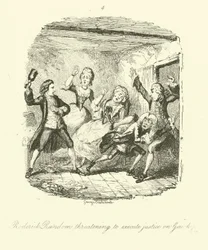 Ilustración para Roderick Random de Tobias Smollett