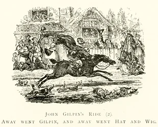 El paseo de John Gilpin (2), Se fue Gilpin, y se fueron el sombrero y la peluca