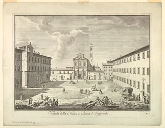 Vista de Florencia, Placa de "Scelta di XXIV Vedute delle principali contrade, piazze, chiese, e palazzi della Città di Firenze"
