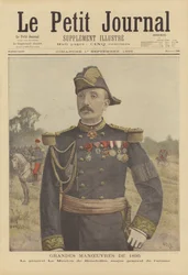 Grandes maniobras del Ejército Francés de 1895. General Le Mouton de Boisdeffre