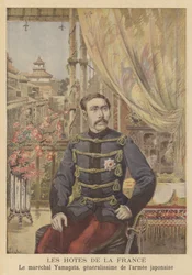 Invitados de Francia: Mariscal Yamagata, Generalísimo del Ejército Japonés