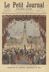 Inauguración de un monumento que conmemora la reintegración del Condado de Niza a Francia