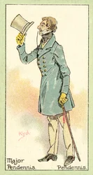 Mayor Pendennis, Pendennis (cromolitografía)