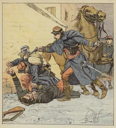 El coronel Choppin-Merey mata a un soldado indisciplinado