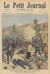 La Rebelión de los Bóxers: tropas chinas disparando sobre la frontera rusa en la ciudad de Blagoveshchensk