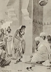 Plaza del mercado en África, donde las ventas son para ser enviadas a América