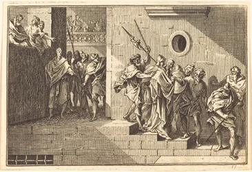 Herodes enviando a Cristo de vuelta a Pilato