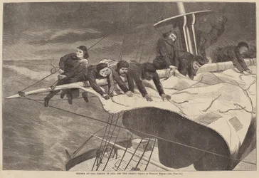 Invierno en el mar - Tomando vela frente a la costa