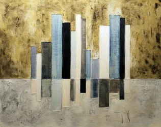 Reflejos urbanos dorados