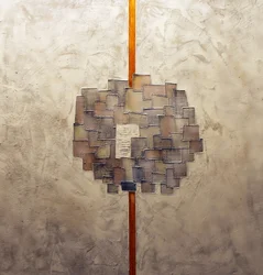 Abstracto geométrico dorado con textura